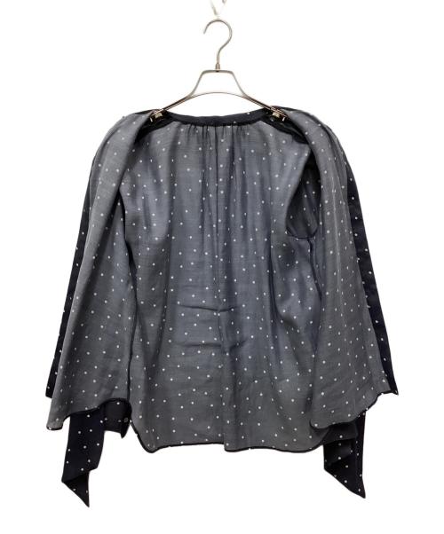 SLOBE IENA（スローブ イエナ）SLOBE IENA (スローブ イエナ) ドット柄ボウタイブラウス ネイビー サイズ:FREEの古着・服飾アイテム