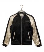 NUMBER (N)INE×STUDIOUSナンバーナイン×ステュディオス）の古着「別注アーカイブ刺繍スーベニアジャケット/ベッチュウアーカイブシシュウスーベニアジャケット」｜ブラック