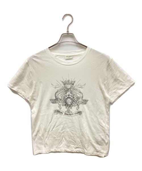 Saint Laurent Paris（サンローランパリ）Saint Laurent Paris (サンローランパリ) プリントTシャツ ホワイト サイズ:sの古着・服飾アイテム
