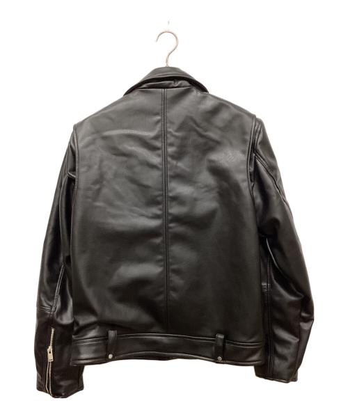 ZARA（ザラ）ZARA (ザラ) フェイクレザーバイカージャケット ブラック サイズ:Lの古着・服飾アイテム
