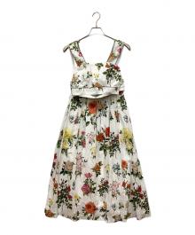 RACHEL ANTONOFF（レイチェル アントノフ）の古着「ビスチェ付花柄ロングスカート」｜ホワイト