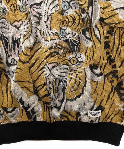 WACKO MARIA（ワコマリア）WACKO MARIA (ワコマリア) JACQUARD SWEATER/ジャカードスウェット ベージュ サイズ:Mの古着・服飾アイテム