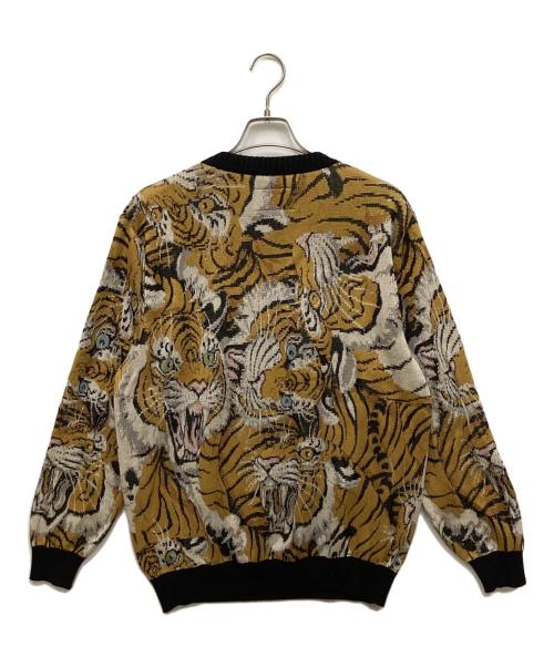 WACKO MARIA（ワコマリア）WACKO MARIA (ワコマリア) JACQUARD SWEATER/ジャカードスウェット ベージュ サイズ:Mの古着・服飾アイテム