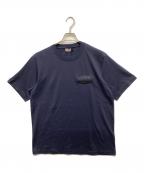 DIESELディーゼル）の古着「ロゴワッペンTシャツ」｜ネイビー