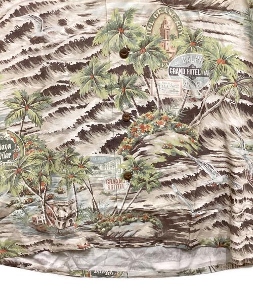 POLO RALPH LAUREN（ポロ・ラルフローレン）POLO RALPH LAUREN (ポロ・ラルフローレン) アロハシャツ ベージュ サイズ:Mの古着・服飾アイテム