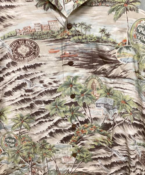 POLO RALPH LAUREN（ポロ・ラルフローレン）POLO RALPH LAUREN (ポロ・ラルフローレン) アロハシャツ ベージュ サイズ:Mの古着・服飾アイテム