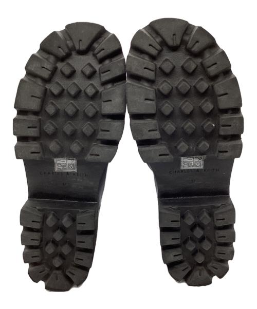 CHARLES & KEITH（チャールズアンドキース）CHARLES & KEITH (チャールズ＆キース) サイドジップ アンクルブーツ ブラック サイズ:37の古着・服飾アイテム