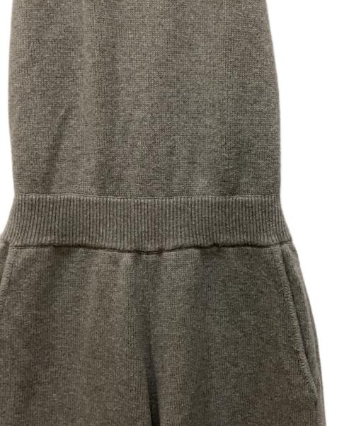 CLANE（クラネ）CLANE (クラネ) HALTER NECK KNIT ALL IN ONE/ホルターネック ニットオールインワン  グレーの古着・服飾アイテム