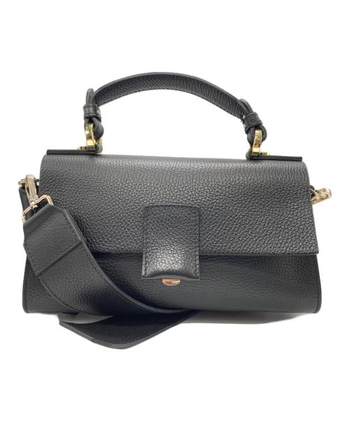 LORISTELLA（ロリステッラ）LORISTELLA (ロリステッラ) シュリンクレザーショルダーバッグ ブラックの古着・服飾アイテム