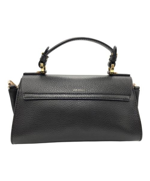 LORISTELLA（ロリステッラ）LORISTELLA (ロリステッラ) シュリンクレザーショルダーバッグ ブラックの古着・服飾アイテム