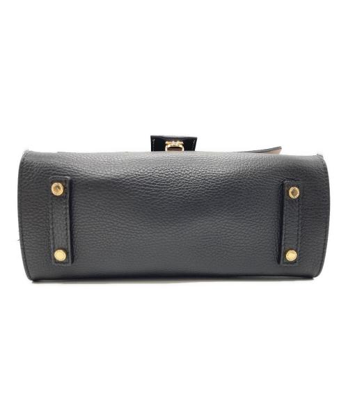 LORISTELLA（ロリステッラ）LORISTELLA (ロリステッラ) シュリンクレザーショルダーバッグ ブラックの古着・服飾アイテム