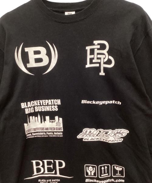 BlackEyePatch（ブラックアイパッチ）BlackEyePatch (ブラックアイパッチ) ロングスリーブカットソー ブラック サイズ:Lの古着・服飾アイテム