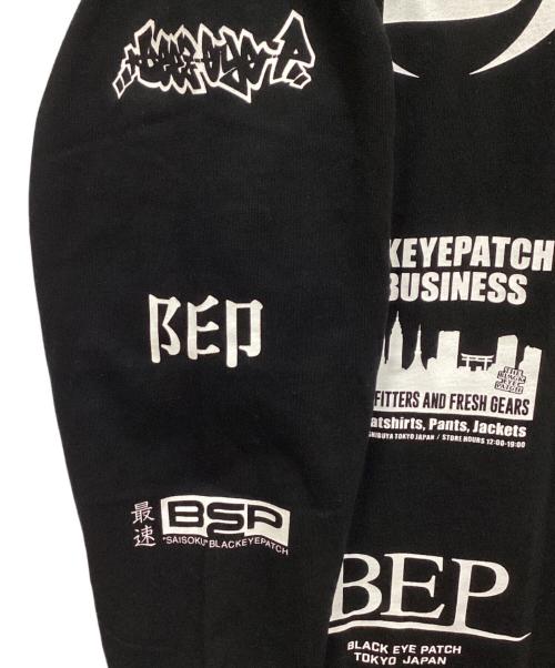 BlackEyePatch（ブラックアイパッチ）BlackEyePatch (ブラックアイパッチ) ロングスリーブカットソー ブラック サイズ:Lの古着・服飾アイテム