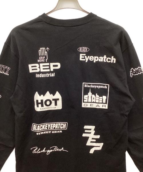BlackEyePatch（ブラックアイパッチ）BlackEyePatch (ブラックアイパッチ) ロングスリーブカットソー ブラック サイズ:Lの古着・服飾アイテム