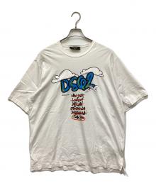 DSQUARED2（ディースクエアード）の古着「プリントTシャツ」｜ホワイト
