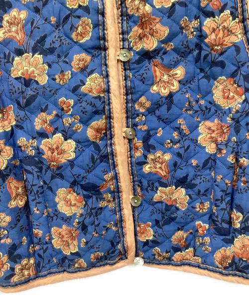 THE SHINZONE（ザ シンゾーン）THE SHINZONE (ザ シンゾーン) フラワーキルティングベスト ブルー サイズ:FREEの古着・服飾アイテム