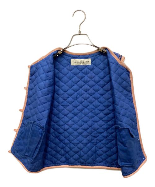 THE SHINZONE（ザ シンゾーン）THE SHINZONE (ザ シンゾーン) フラワーキルティングベスト ブルー サイズ:FREEの古着・服飾アイテム