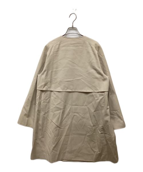 GALERIE VIE（ギャルリーヴィー）GALERIE VIE (ギャルリーヴィー) コットンウールギャバジン カラーレストレンチコート アイボリー サイズ:FREEの古着・服飾アイテム