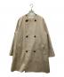GALERIE VIE（ギャルリーヴィー）の古着「コットンウールギャバジン カラーレストレンチコート」｜アイボリー