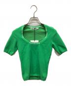 ALEXANDER WANG.Tアレキサンダーワンティー）の古着「リブジャガードニットTシャツ」｜グリーン