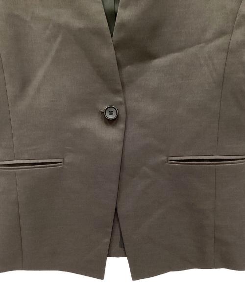 Noble（ノーブル）Noble (ノーブル) エステルツイルストレッチVカラージレ グレー サイズ:36の古着・服飾アイテム