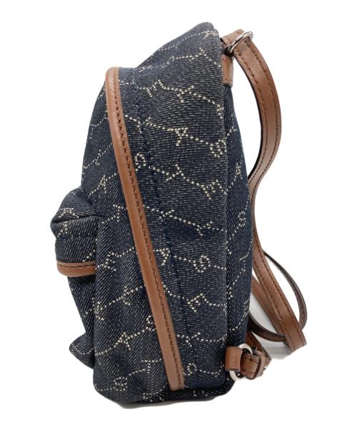 STELLA McCARTNEY（ステラマッカートニー）STELLA McCARTNEY (ステラマッカートニー) モノグラムミニリュック ネイビーの古着・服飾アイテム