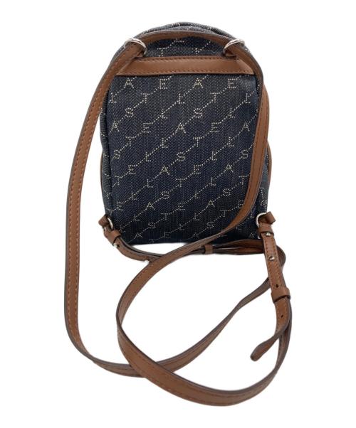 STELLA McCARTNEY（ステラマッカートニー）STELLA McCARTNEY (ステラマッカートニー) モノグラムミニリュック ネイビーの古着・服飾アイテム