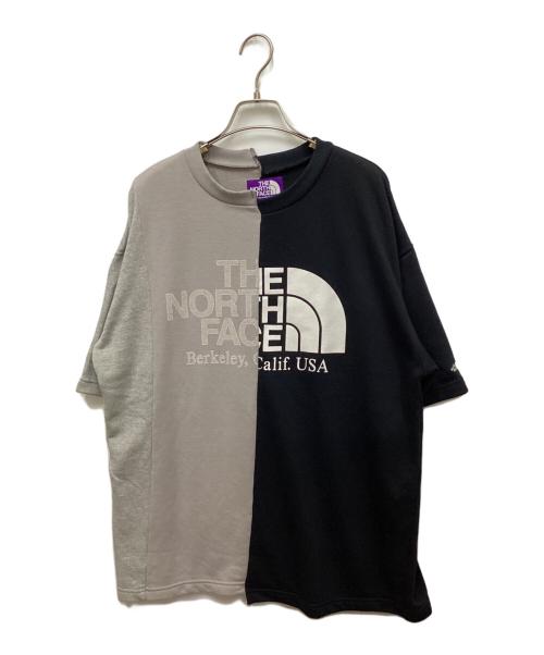 THE NORTHFACE PURPLELABEL（ザ・ノースフェイス パープルレーベル）THE NORTHFACE PURPLELABEL (ザ・ノースフェイス パープルレーベル) BEAMS (ビームス) ドッキングTシャツ ブラック サイズ:Mの古着・服飾アイテム