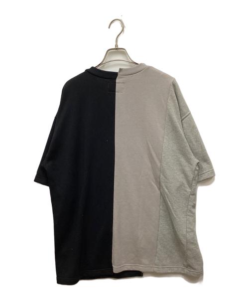 THE NORTHFACE PURPLELABEL（ザ・ノースフェイス パープルレーベル）THE NORTHFACE PURPLELABEL (ザ・ノースフェイス パープルレーベル) BEAMS (ビームス) ドッキングTシャツ ブラック サイズ:Mの古着・服飾アイテム