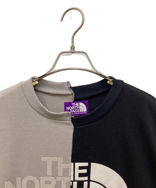 THE NORTHFACE PURPLELABEL（ザ・ノースフェイス パープルレーベル）THE NORTHFACE PURPLELABEL (ザ・ノースフェイス パープルレーベル) BEAMS (ビームス) ドッキングTシャツ ブラック サイズ:Mの古着・服飾アイテム
