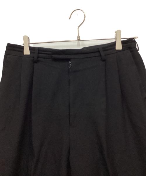 LAD MUSICIAN（ラッドミュージシャン）LAD MUSICIAN (ラッドミュージシャン) 2TUCK TAPERED WIDE SLACKS/2タックテーパードワイドスラックス ブラック サイズ:44の古着・服飾アイテム