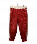 GUCCIグッチ）の古着「サイドラインアンクルパンツ」｜レッド