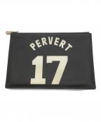 GIVENCHYジバンシィ）の古着「'Pervert 17' Zip Pouch Clutch Bag/パーバート17ジップポーチクラッチバック」｜ブラック