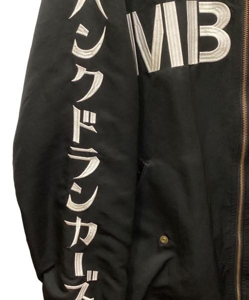 PUNK DRUNKERS（パンクドランカーズ）PUNK DRUNKERS (パンクドランカーズ) LAND by MILKBOY (ランドバイミルクボーイ) BIGシルエットMA-1.JKT ブラック サイズ:Lの古着・服飾アイテム