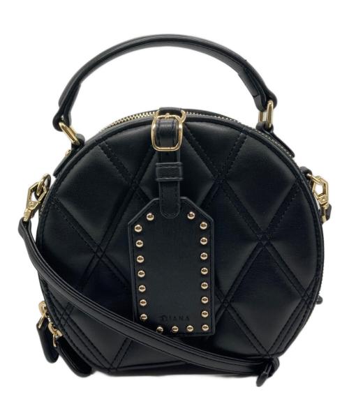 DIANA（ダイアナ）DIANA (ダイアナ) ラウンド型キルティングバッグ ブラックの古着・服飾アイテム