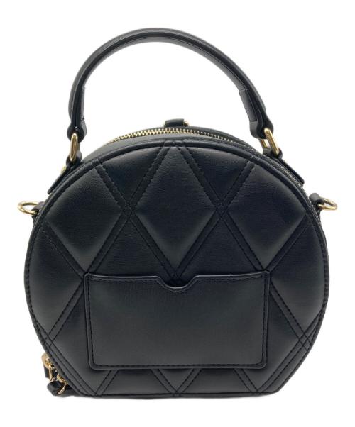 DIANA（ダイアナ）DIANA (ダイアナ) ラウンド型キルティングバッグ ブラックの古着・服飾アイテム