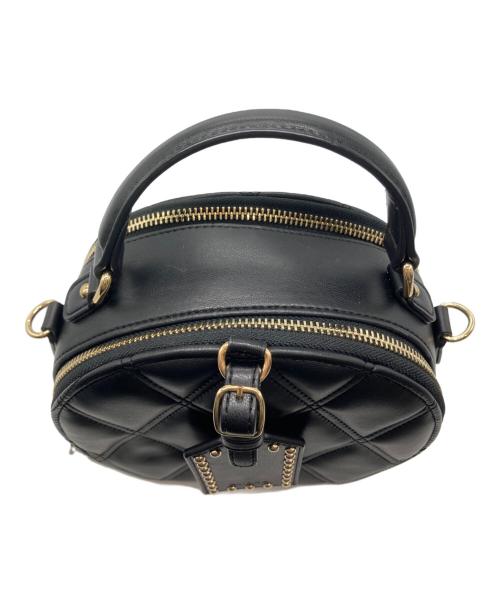 DIANA（ダイアナ）DIANA (ダイアナ) ラウンド型キルティングバッグ ブラックの古着・服飾アイテム