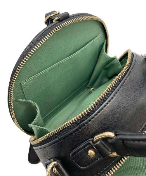 DIANA（ダイアナ）DIANA (ダイアナ) ラウンド型キルティングバッグ ブラックの古着・服飾アイテム