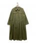 ina（イナ）の古着「襟付きボタンタックワンピース」｜オリーブ