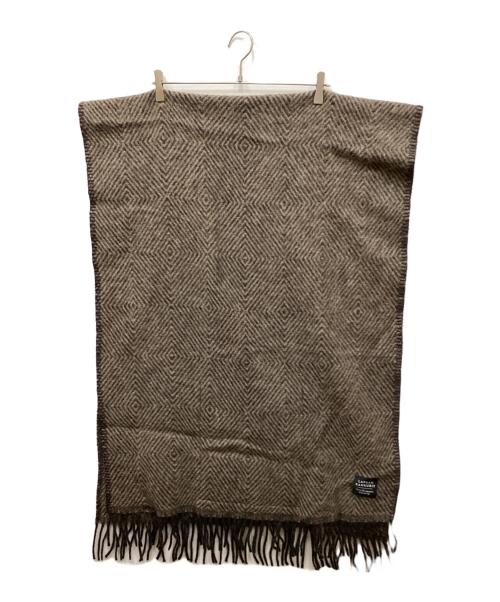 LAPUAN KANKURIT（ラプアンカンクリ）LAPUAN KANKURIT (ラプアンカンクリ) ポケットショール ブラウンの古着・服飾アイテム