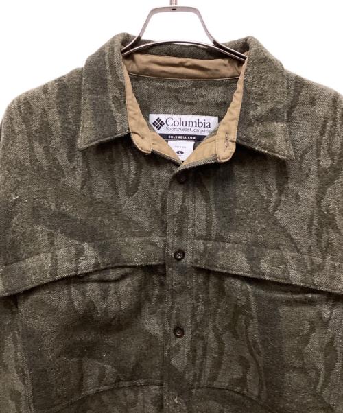 Columbia（コロンビア）Columbia (コロンビア) 総柄ジャガードジャケット/ソウガラ オリーブ サイズ:Lの古着・服飾アイテム