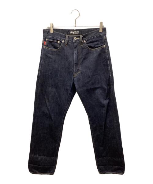 stussy（ステューシー）stussy (ステューシー) バックロゴペイントデニムパンツ インディゴ サイズ:30の古着・服飾アイテム