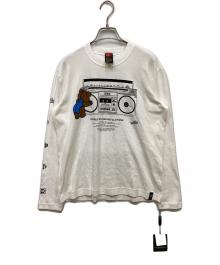 DOUBLE STANDARD CLOTHING（ダブルスタンダードクロージング）の古着「ラジカセベアプリントTシャツ」｜ホワイト