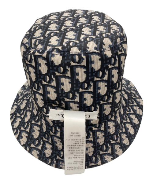 Christian Dior（クリスチャン ディオール）Christian Dior (クリスチャン ディオール) Teddy-D リバーシブル ボブハット ネイビー サイズ:58の古着・服飾アイテム