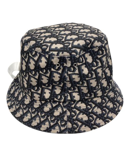 Christian Dior（クリスチャン ディオール）Christian Dior (クリスチャン ディオール) Teddy-D リバーシブル ボブハット ネイビー サイズ:58の古着・服飾アイテム