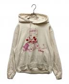 GUCCI×DISNEYグッチ×ディズニー）の古着「ミッキー＆ミニープリントフーディ」｜アイボリー