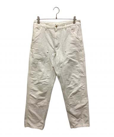 中古・古着通販】CarHartt (カーハート) ダブルニーパンツ ホワイト