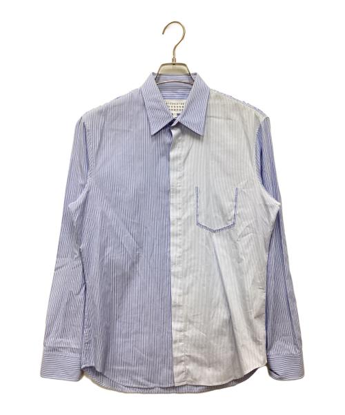 Maison Margiela（メゾンマルジェラ）Maison Margiela (メゾンマルジェラ) REWORK GARMENT SHIRTS ブルー サイズ:40の古着・服飾アイテム