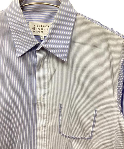 Maison Margiela（メゾンマルジェラ）Maison Margiela (メゾンマルジェラ) REWORK GARMENT SHIRTS ブルー サイズ:40の古着・服飾アイテム
