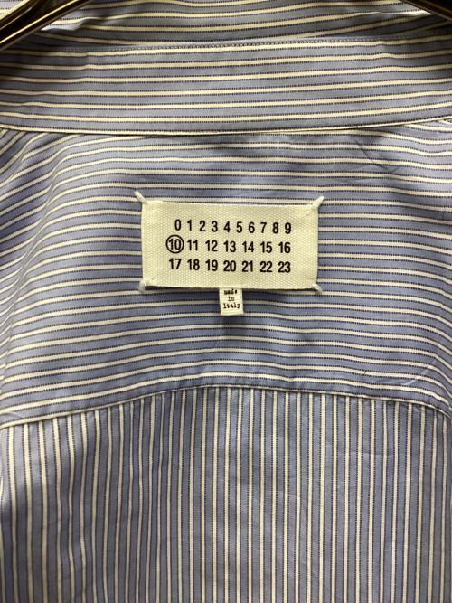 Maison Margiela（メゾンマルジェラ）Maison Margiela (メゾンマルジェラ) REWORK GARMENT SHIRTS ブルー サイズ:40の古着・服飾アイテム